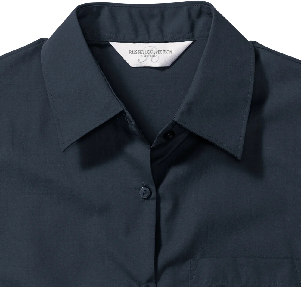 Popeline Bluse langarm