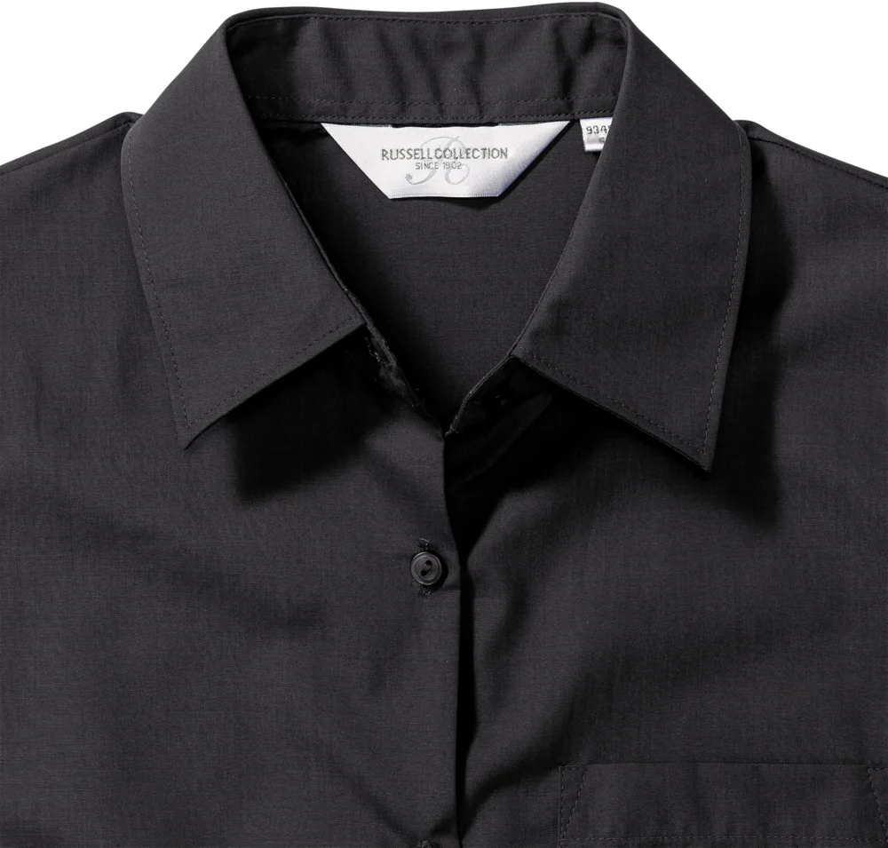 Popeline Bluse langarm