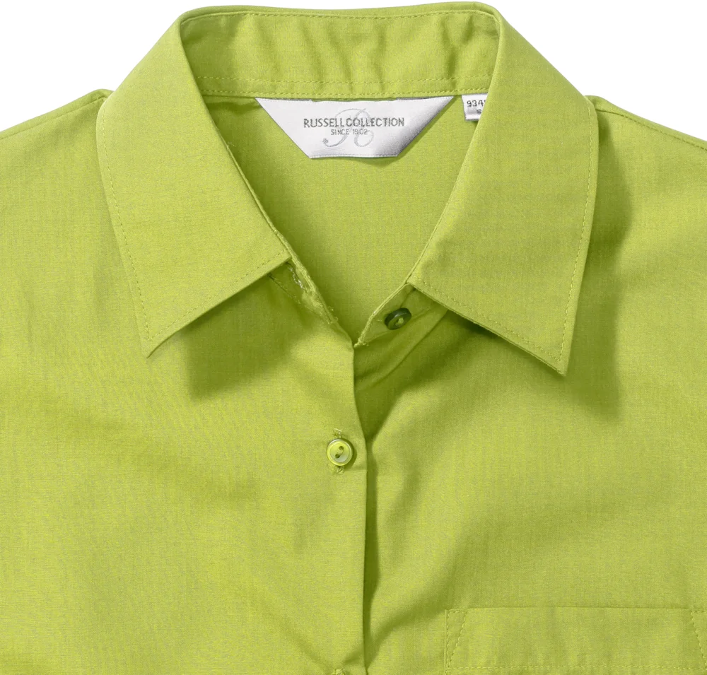 Popeline Bluse langarm