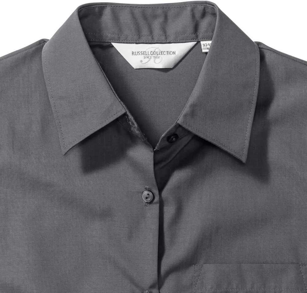 Popeline Bluse langarm