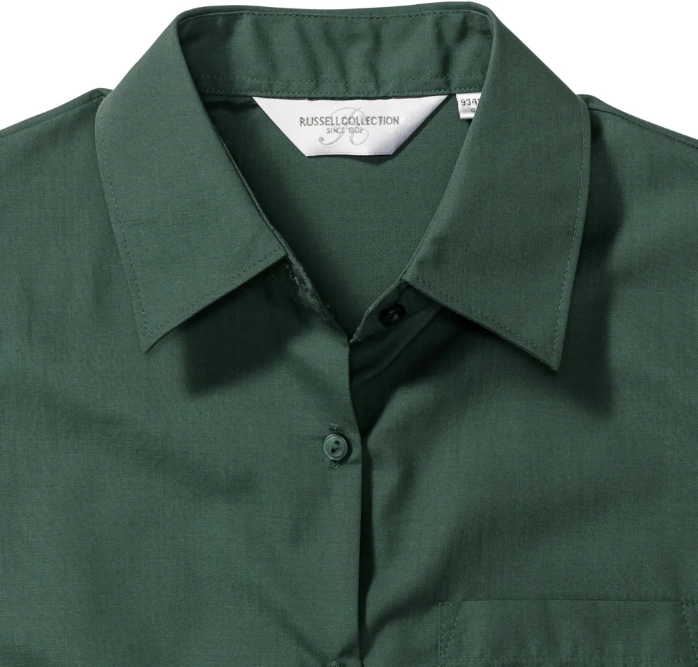 Popeline Bluse langarm