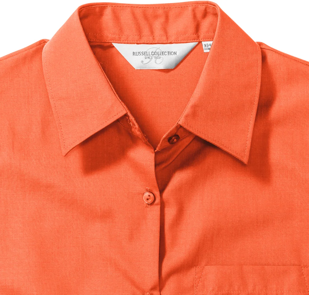 Popeline Bluse langarm