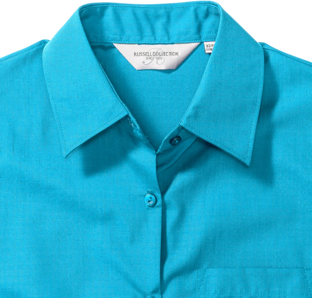 Popeline Bluse langarm