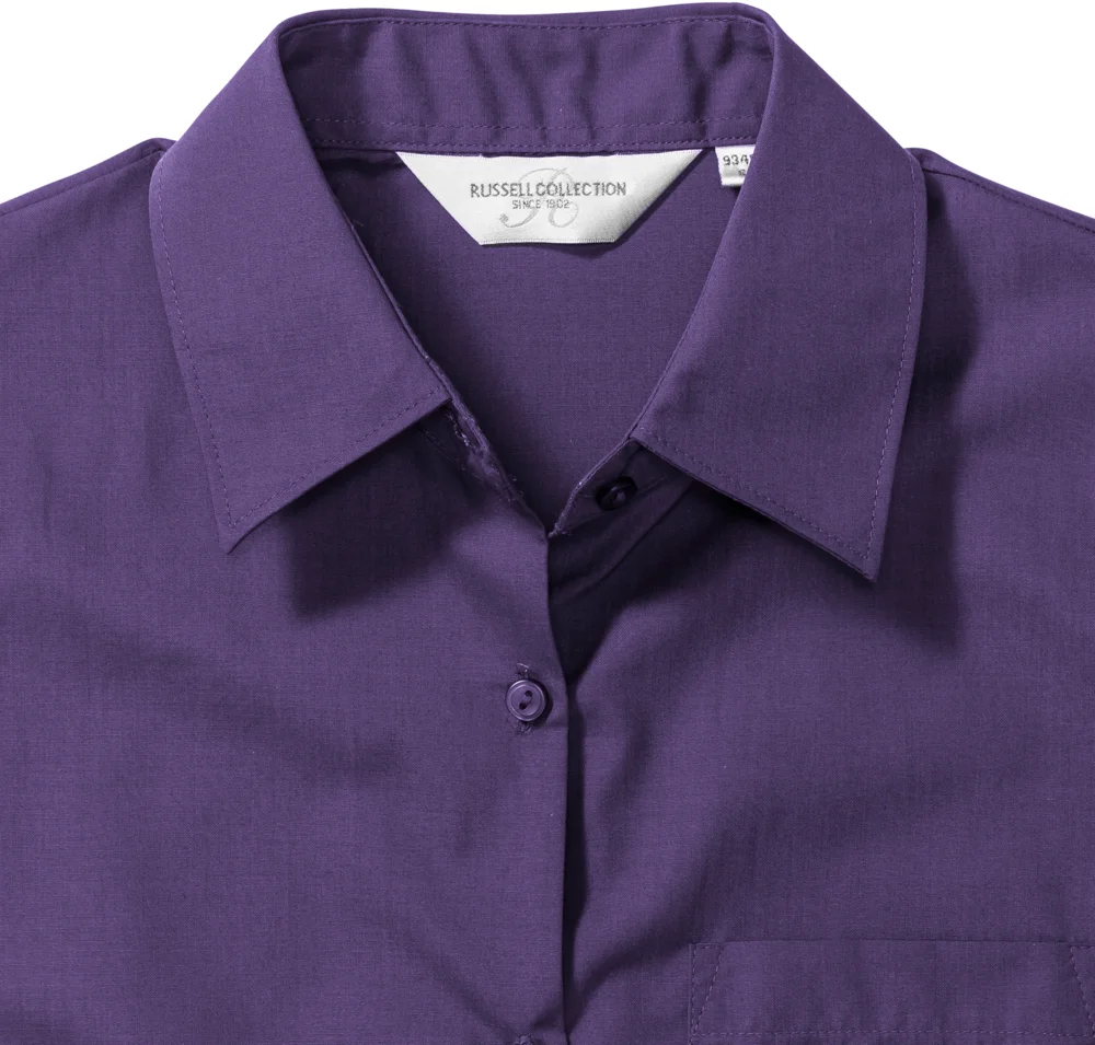 Popeline Bluse langarm