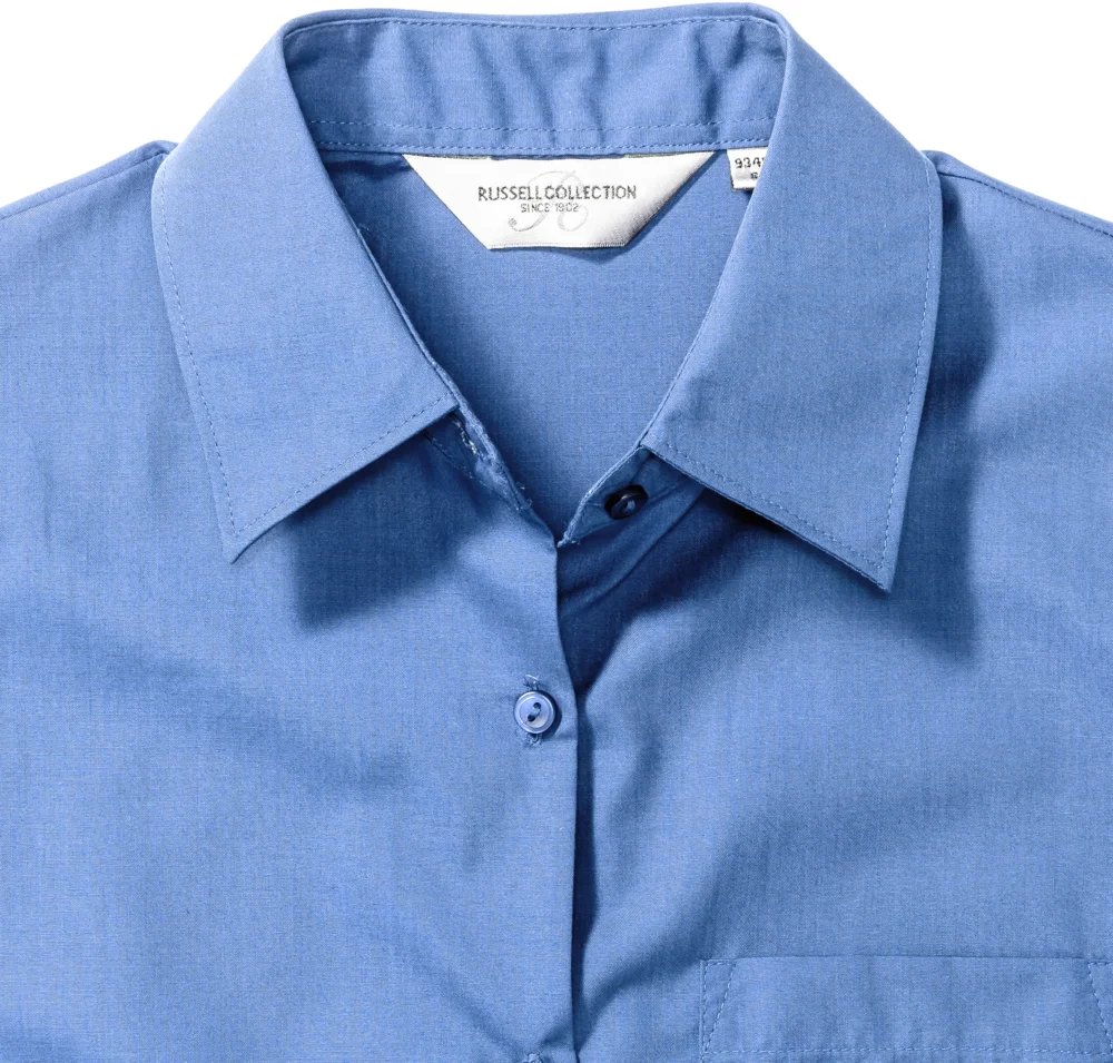 Popeline Bluse langarm