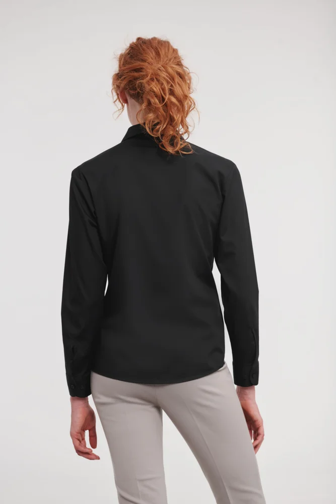 Popeline Bluse langarm