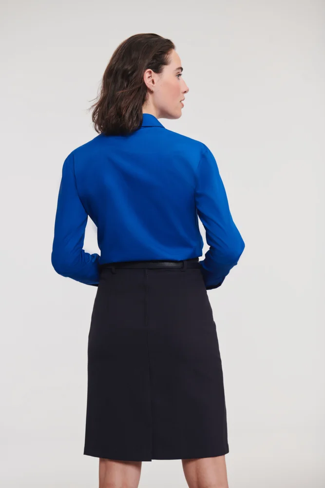 Popeline Bluse langarm