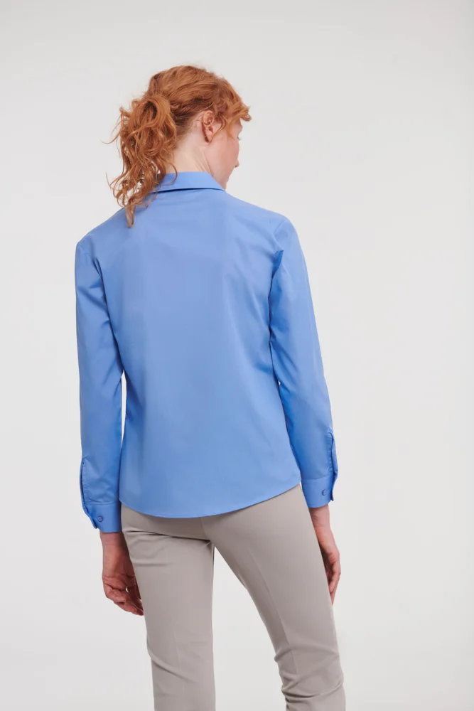 Popeline Bluse langarm