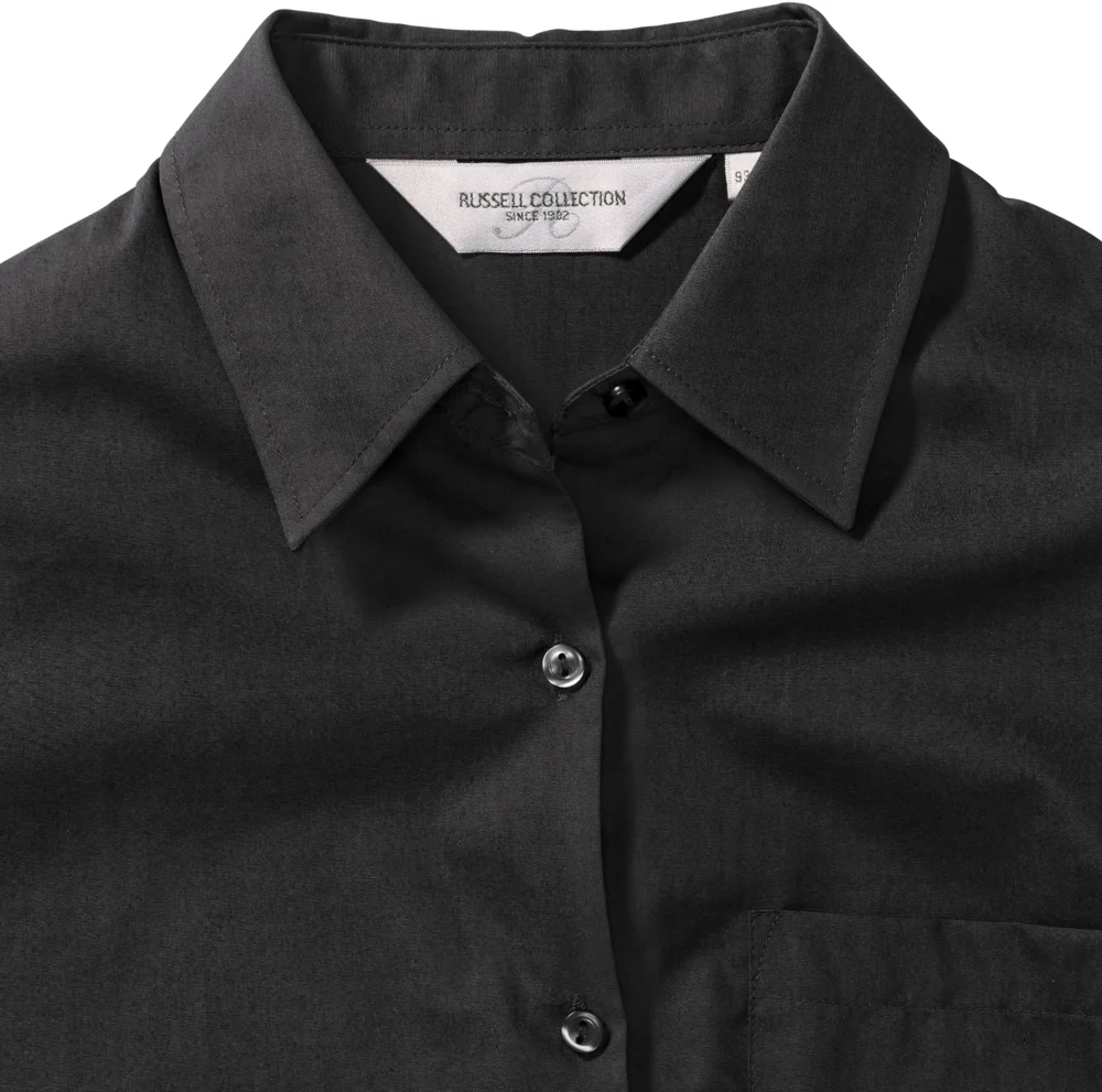 Popeline Bluse langarm