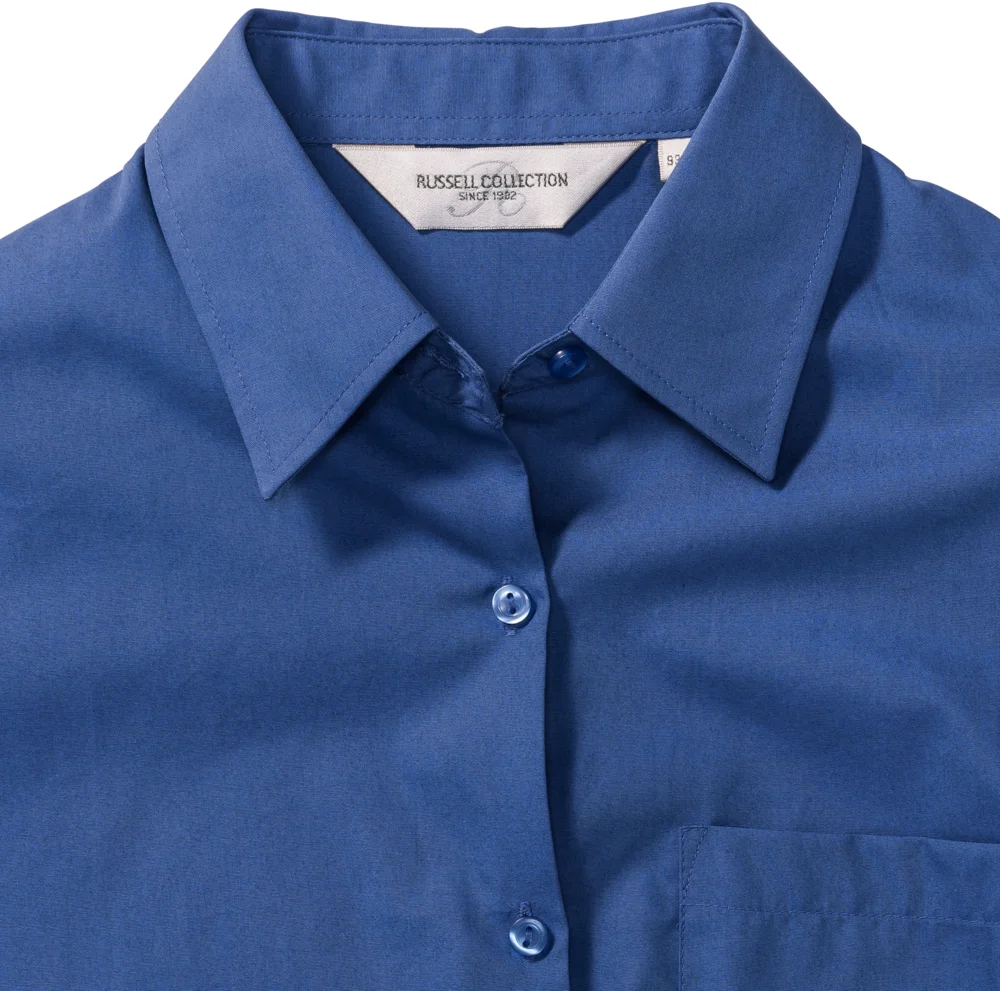 Popeline Bluse langarm
