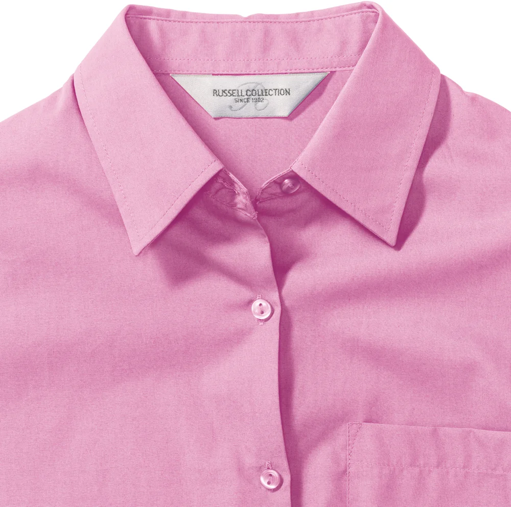 Popeline Bluse langarm