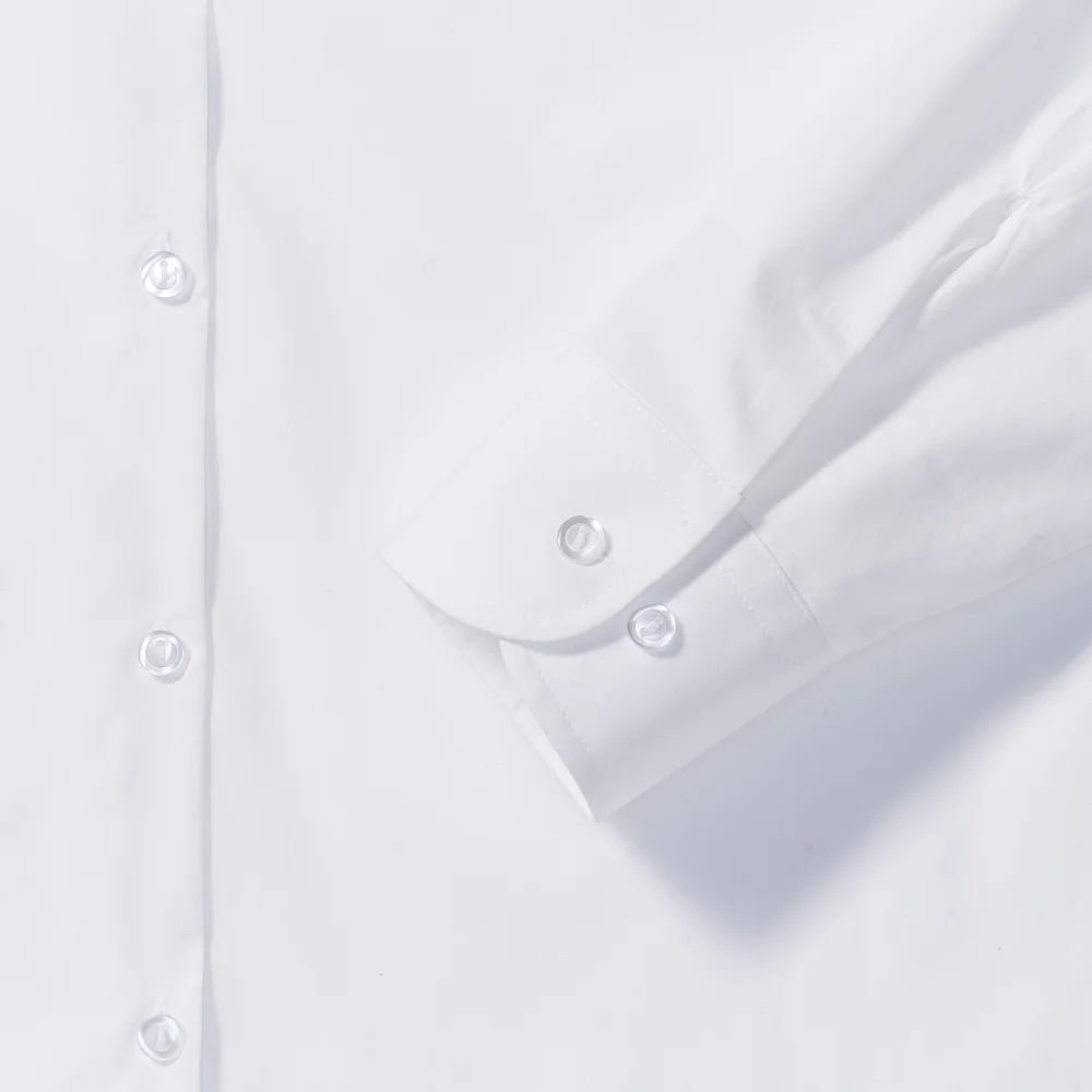 Popeline Bluse langarm