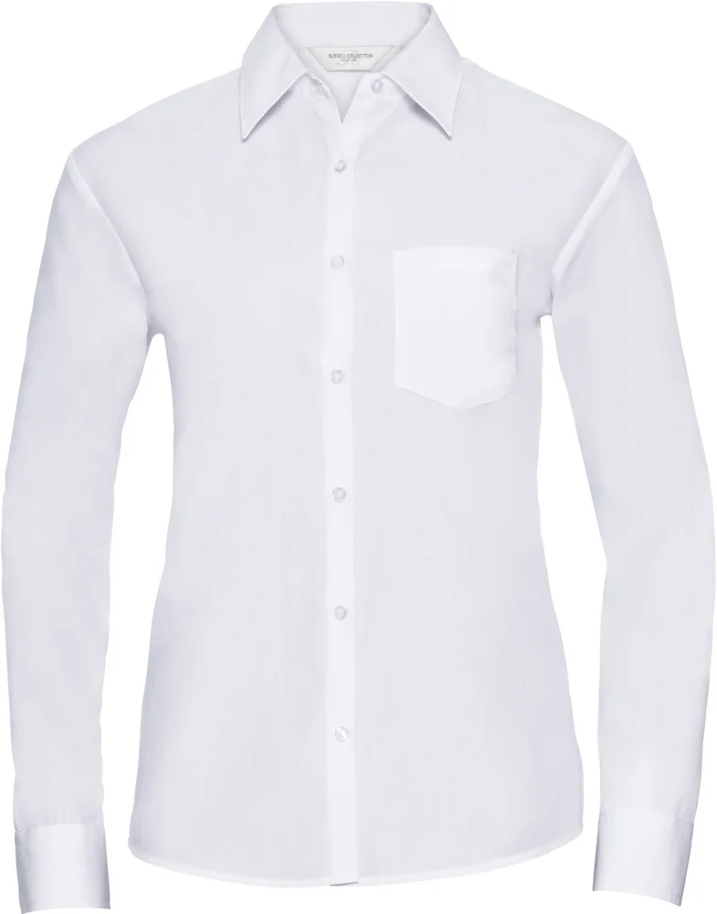 Popeline Bluse langarm