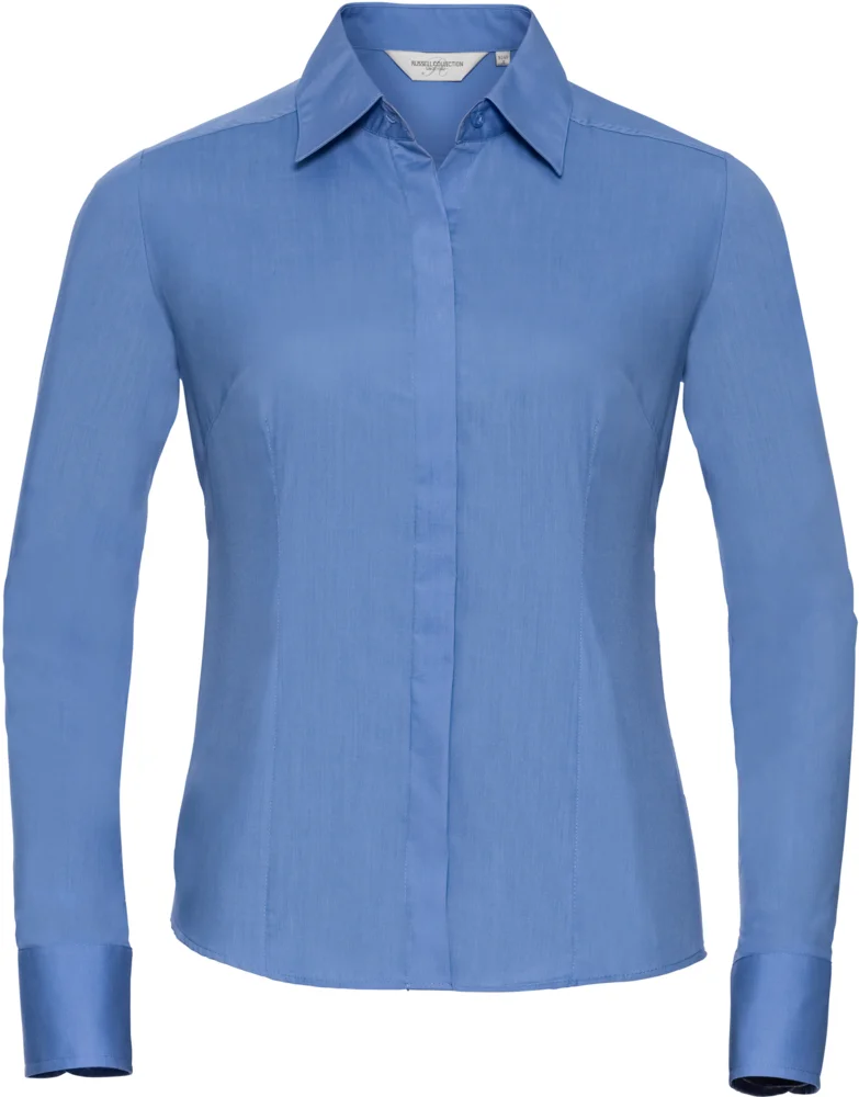 Popeline Bluse langarm
