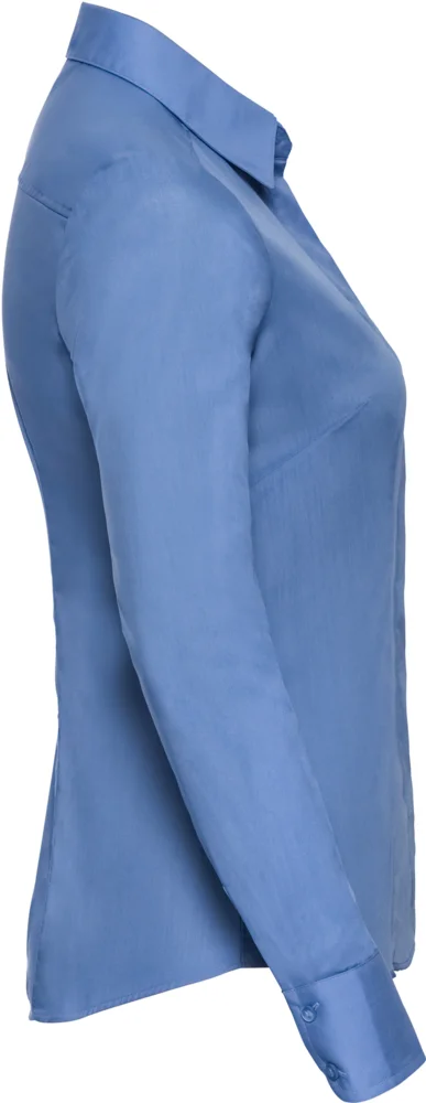 Popeline Bluse langarm