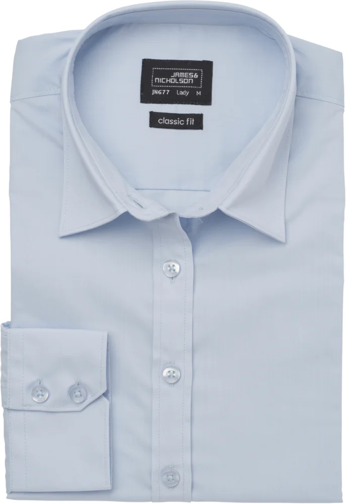 Popeline Bluse langarm
