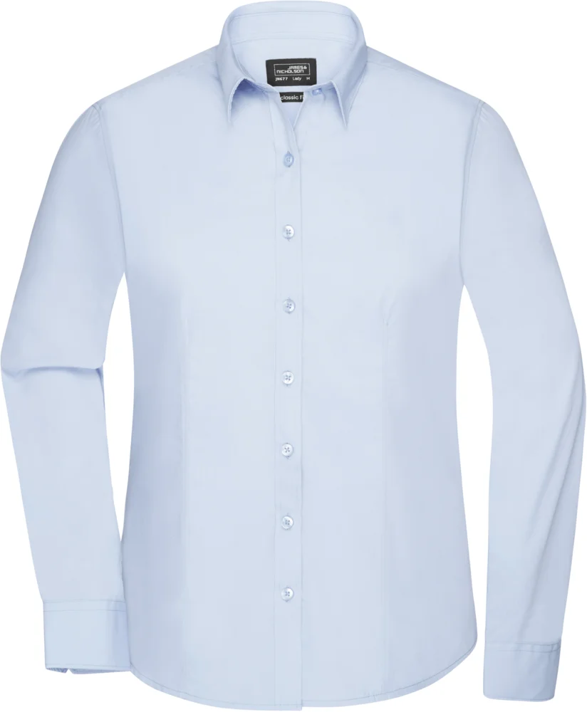 Popeline Bluse langarm