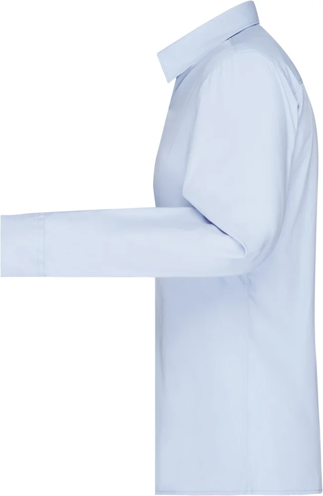 Popeline Bluse langarm
