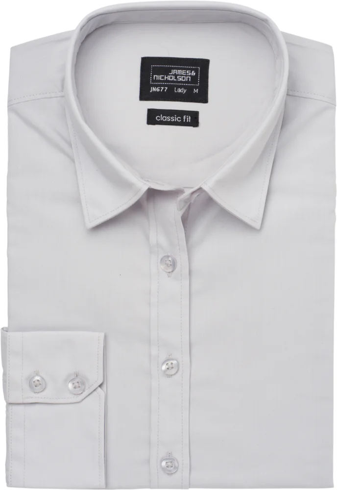 Popeline Bluse langarm