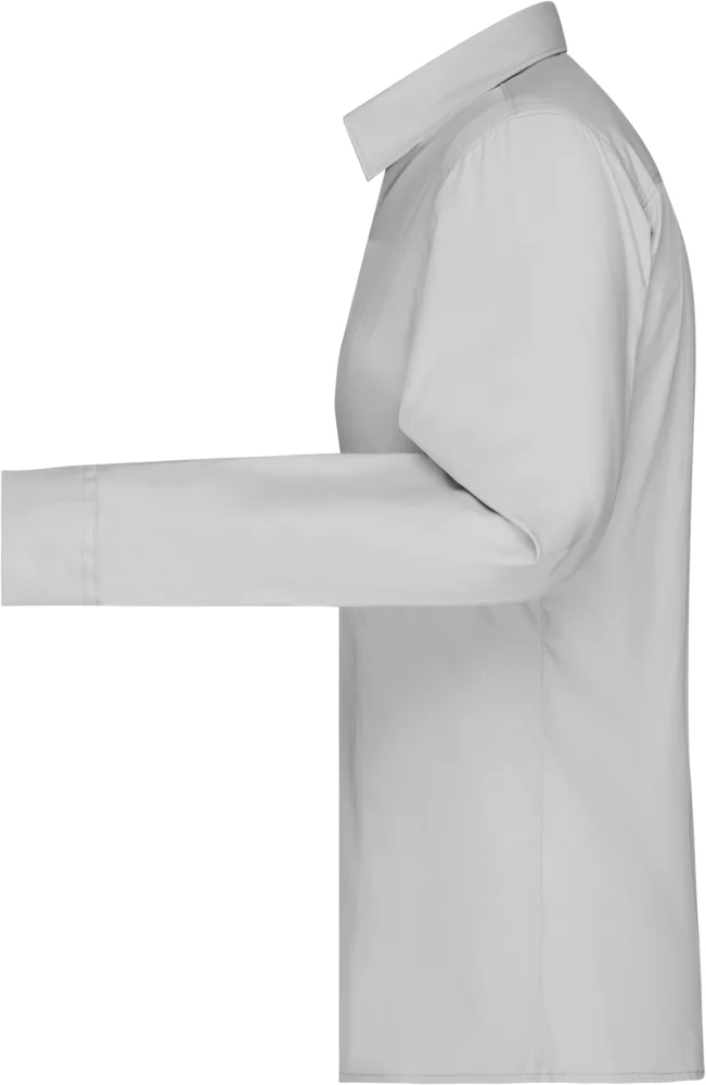 Popeline Bluse langarm