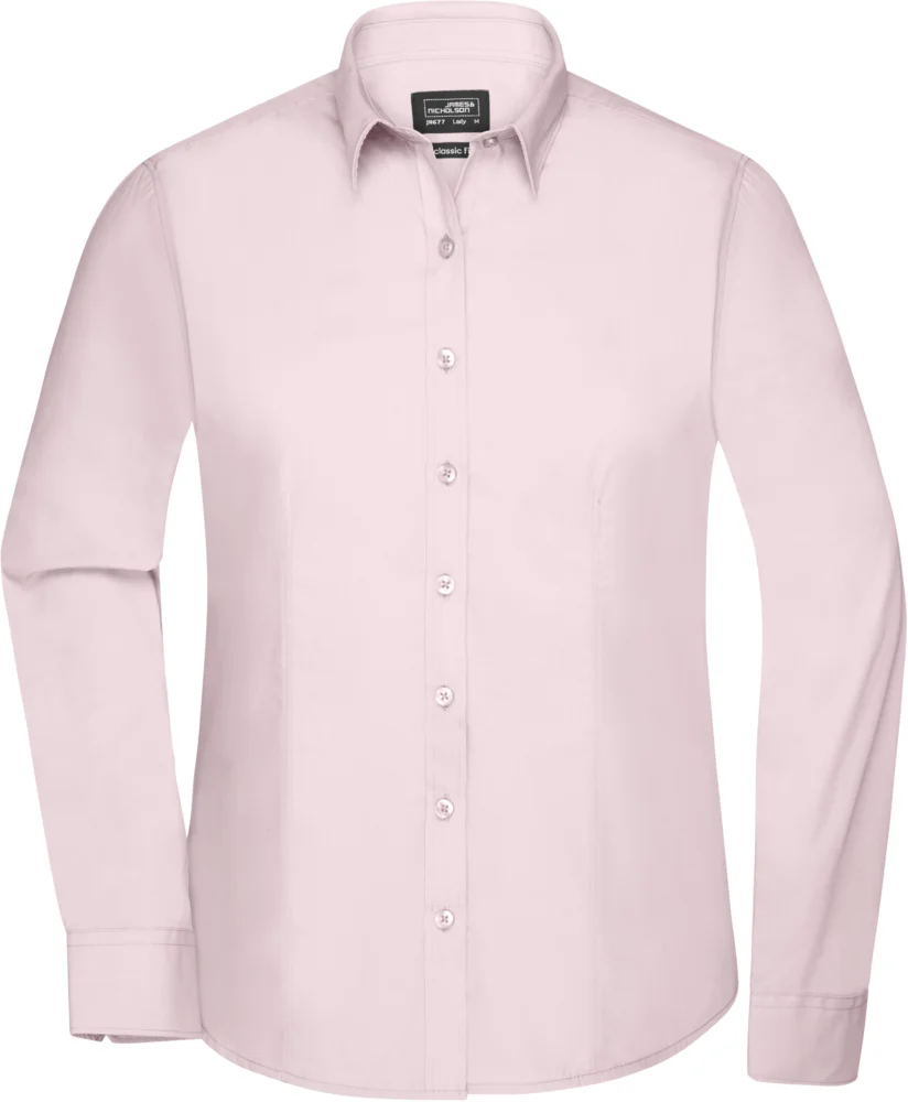 Popeline Bluse langarm