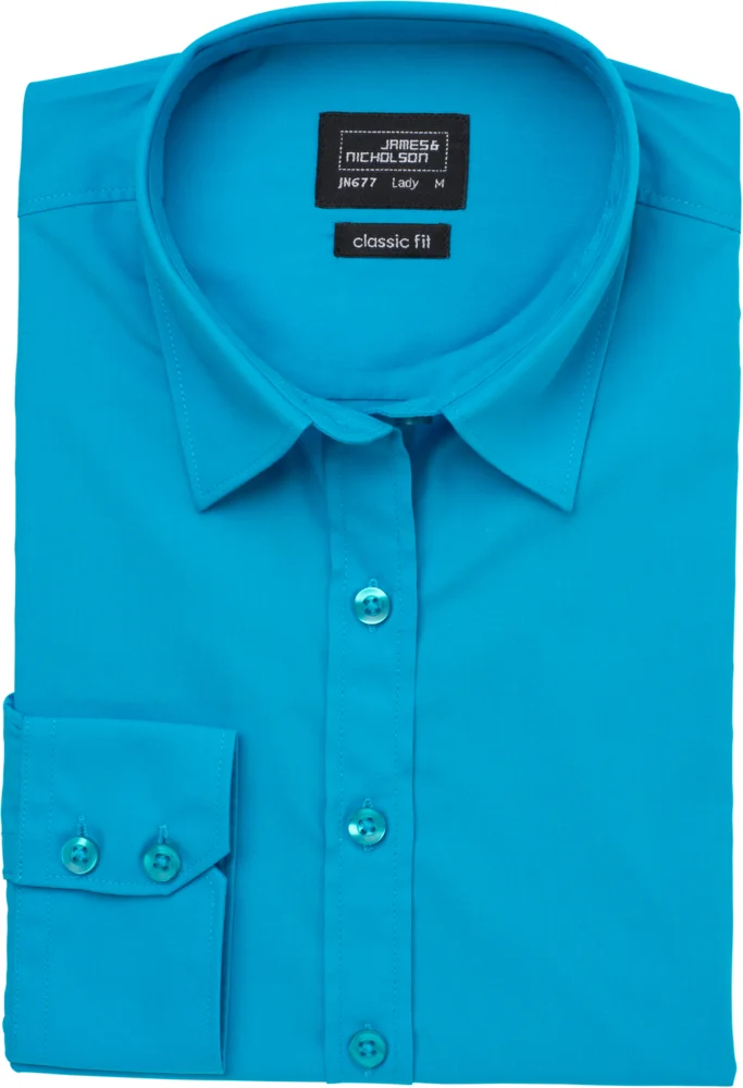 Popeline Bluse langarm