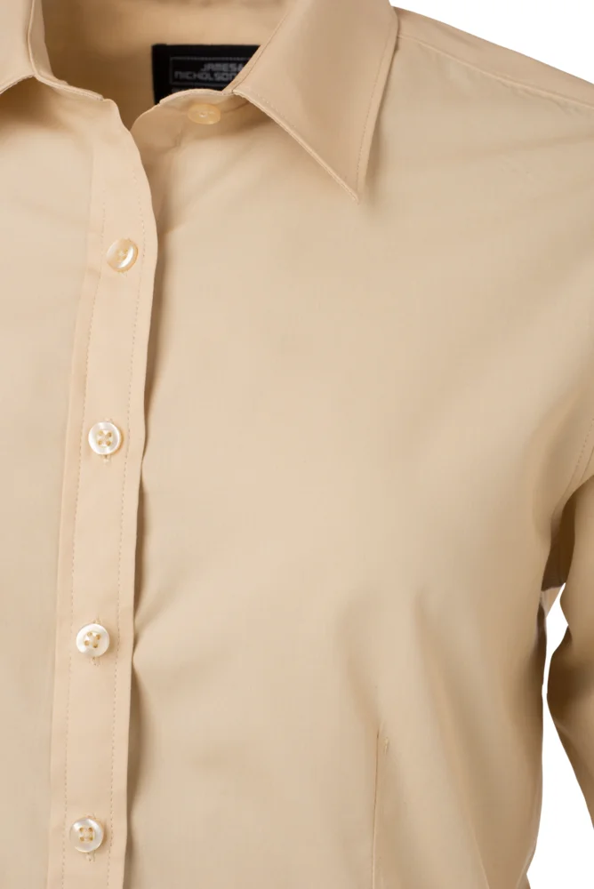 Popeline Bluse langarm