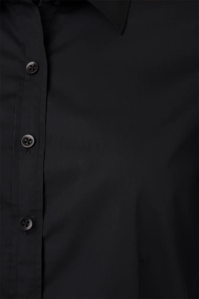 Popeline Bluse langarm