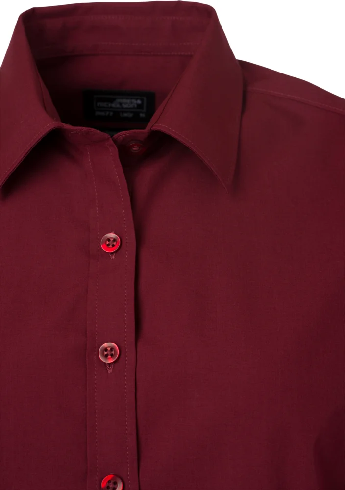 Popeline Bluse langarm