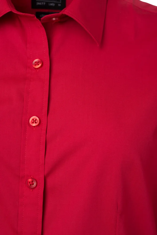 Popeline Bluse langarm