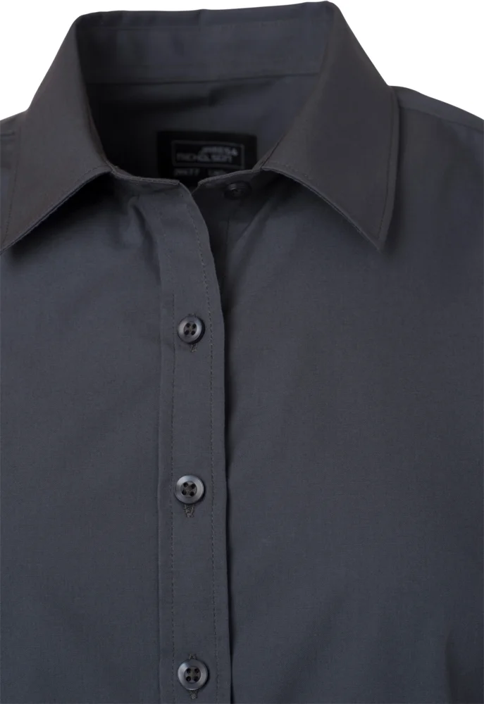 Popeline Bluse langarm