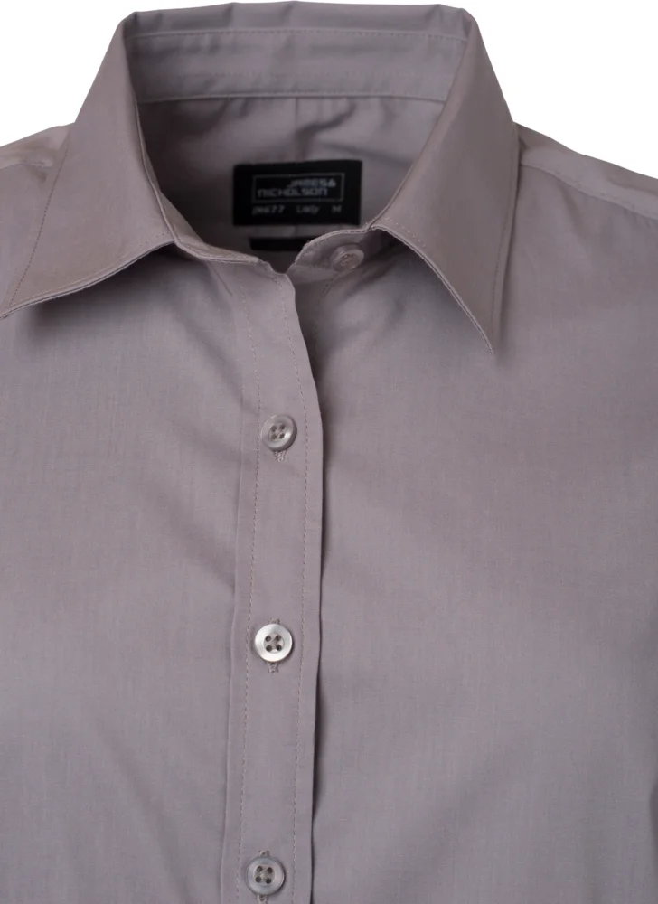 Popeline Bluse langarm
