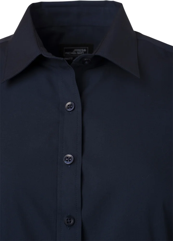 Popeline Bluse langarm