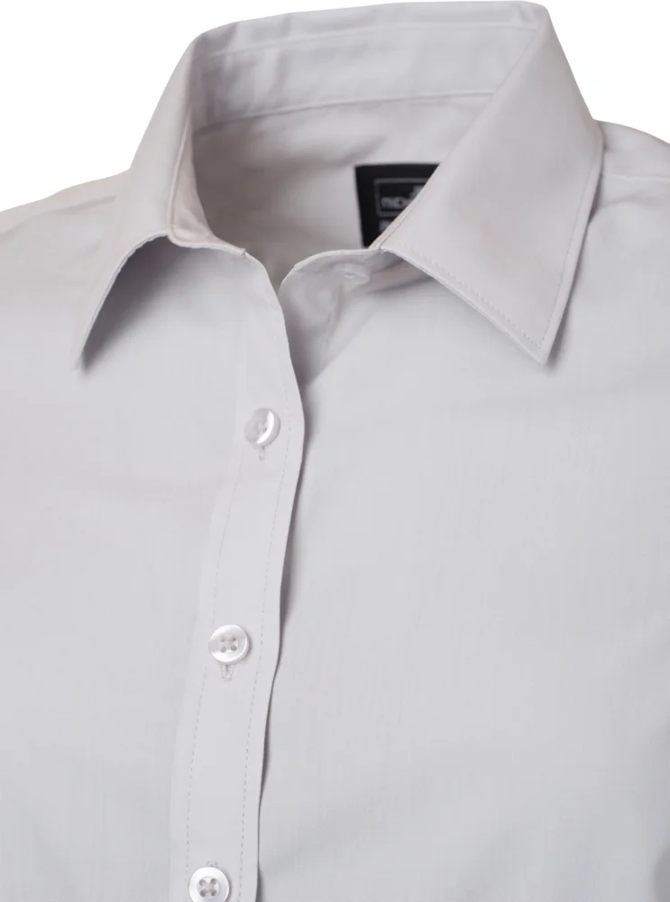 Popeline Bluse langarm