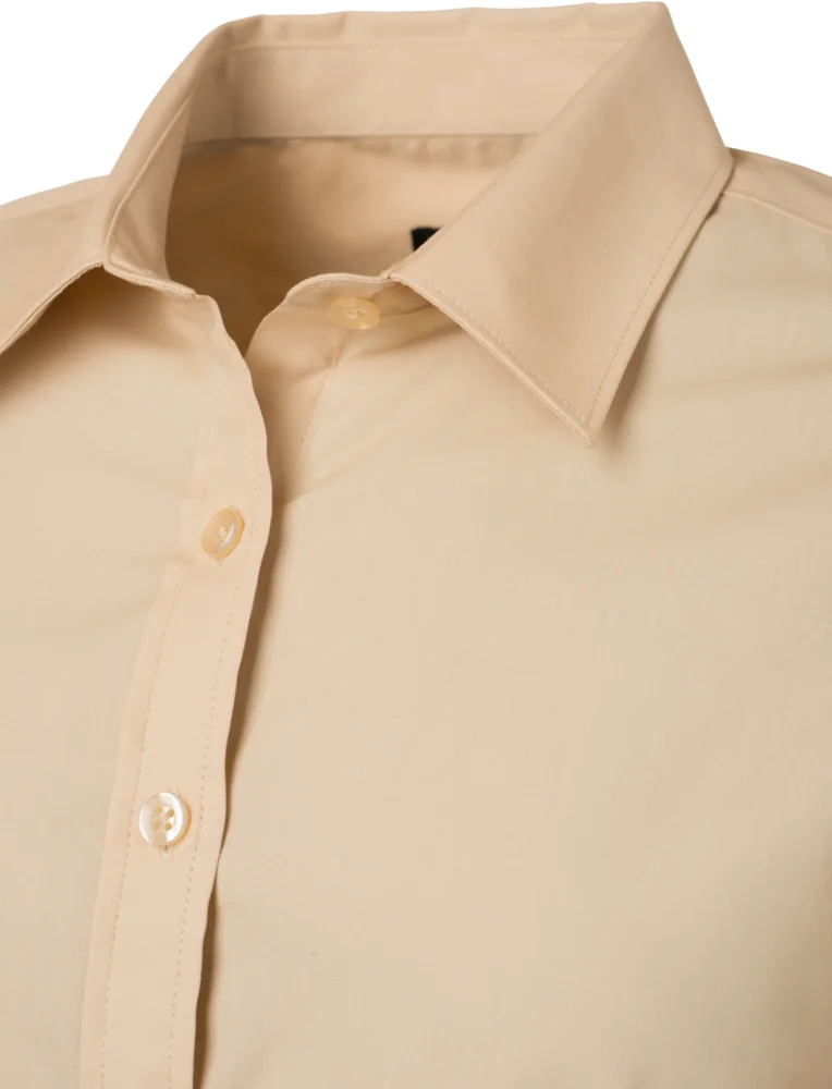 Popeline Bluse langarm