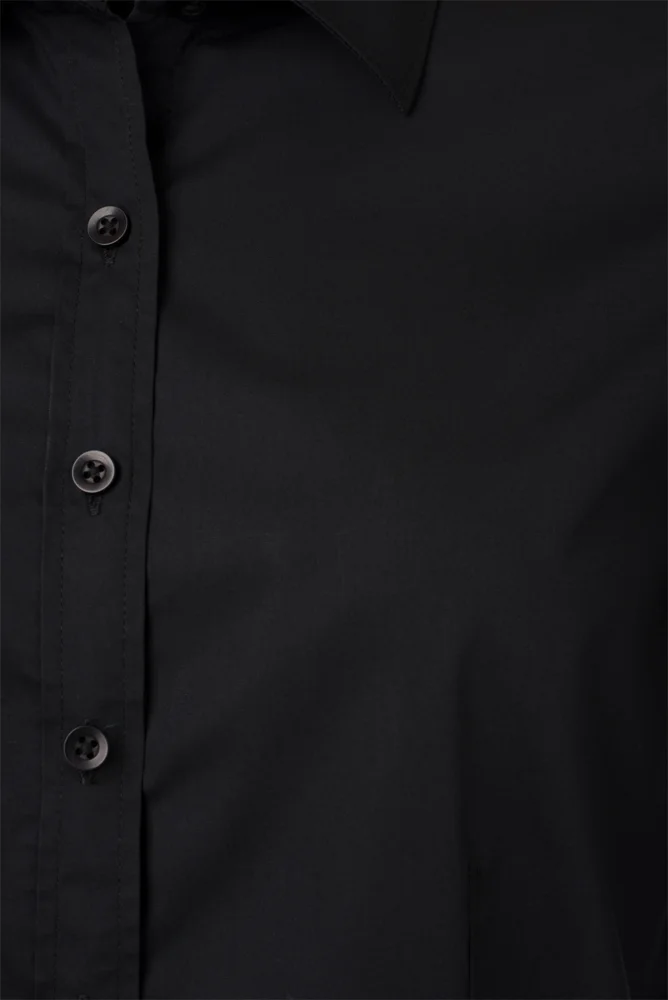 Popeline Bluse langarm