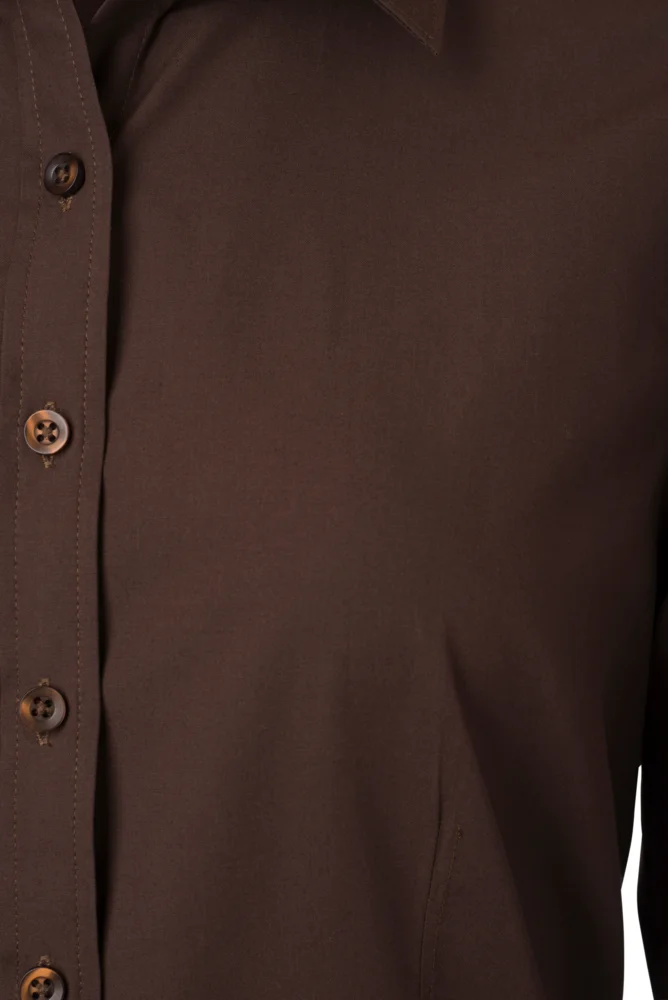 Popeline Bluse langarm