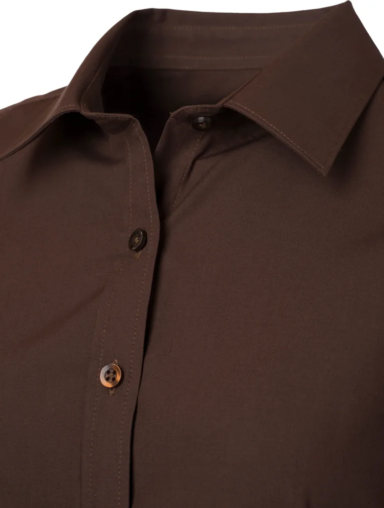 Popeline Bluse langarm