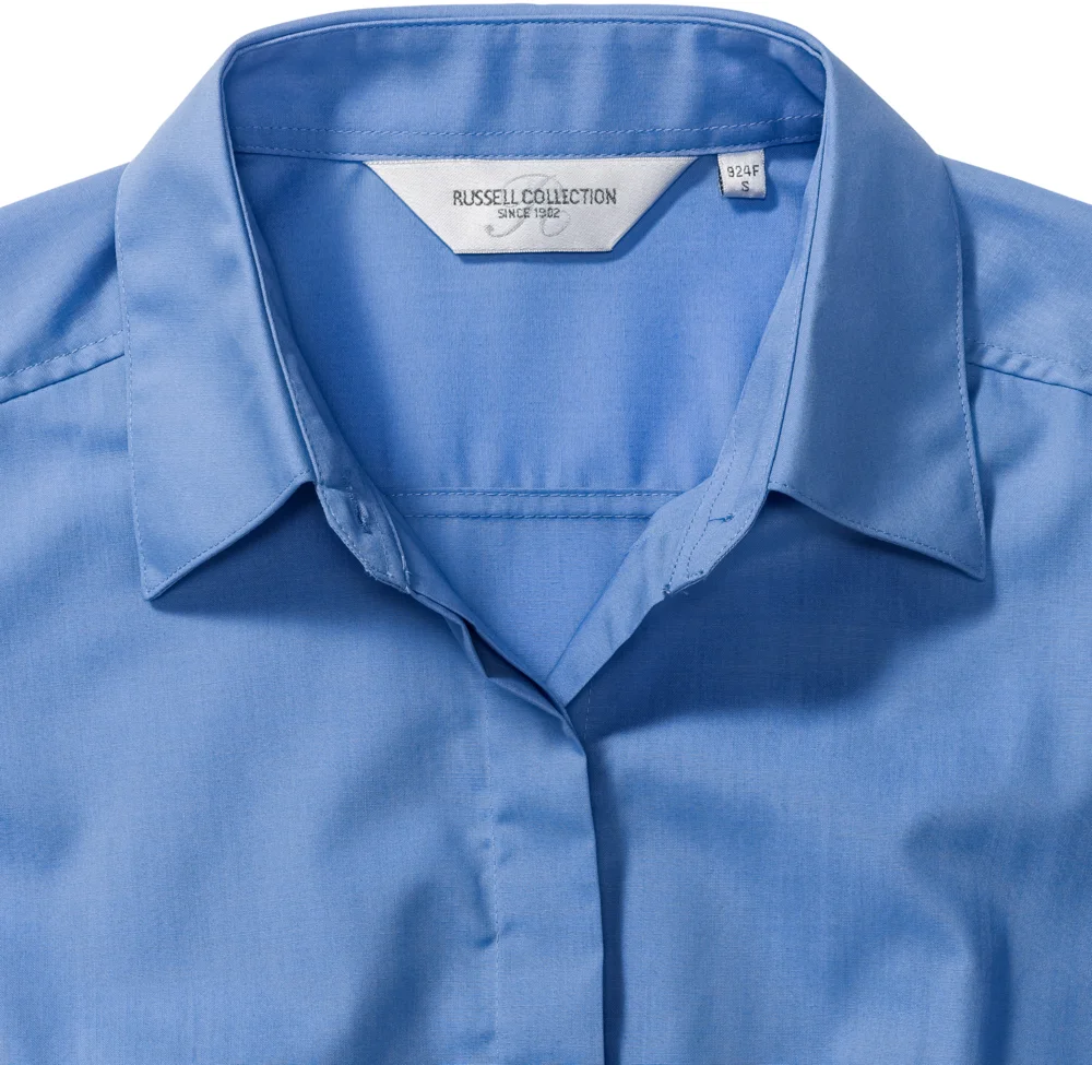 Popeline Bluse langarm