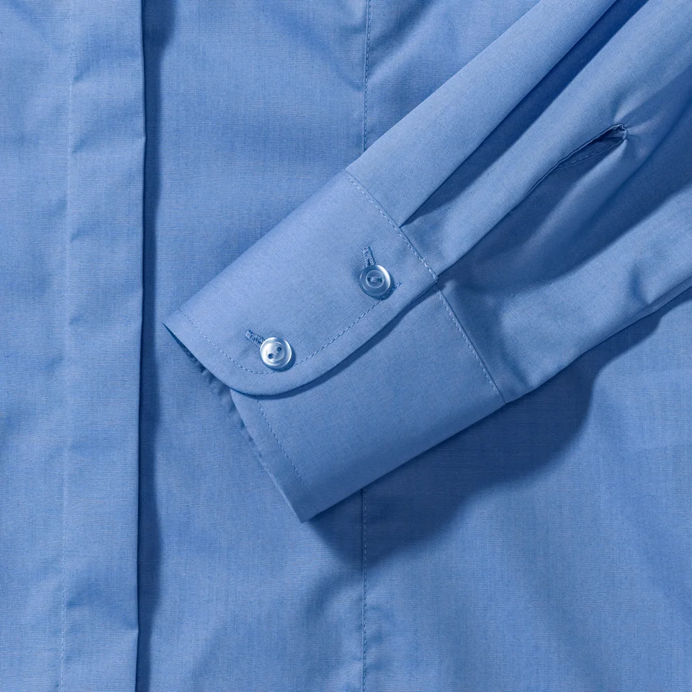 Popeline Bluse langarm
