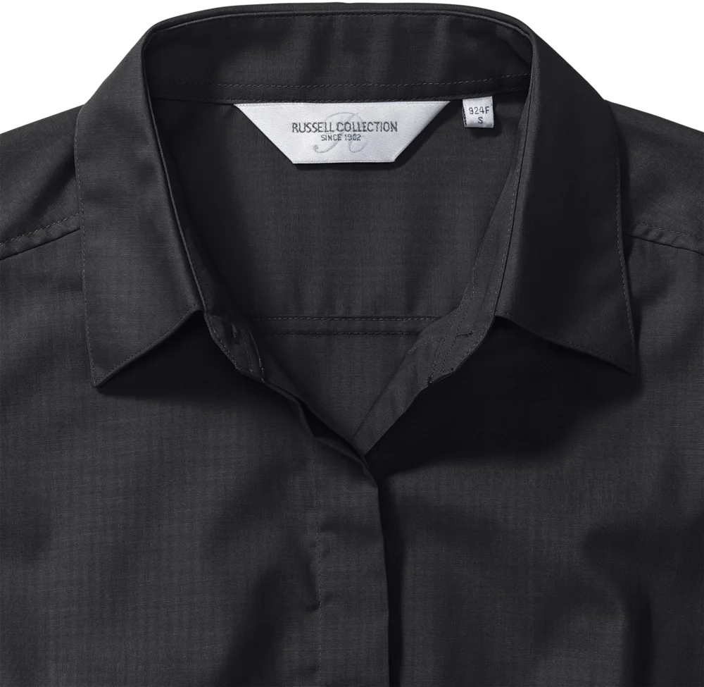 Popeline Bluse langarm