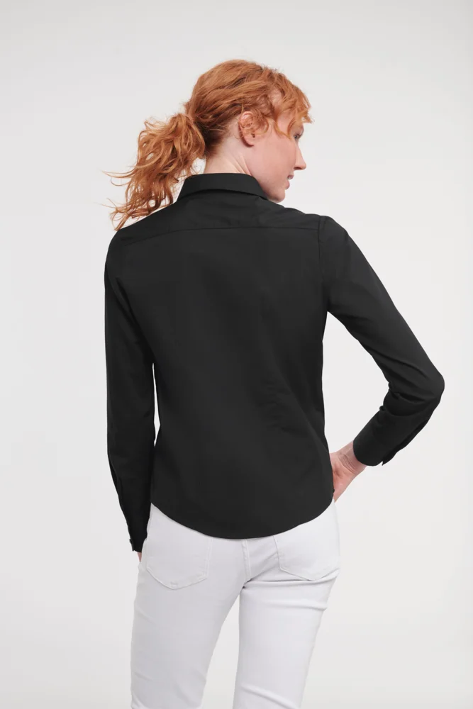 Popeline Bluse langarm
