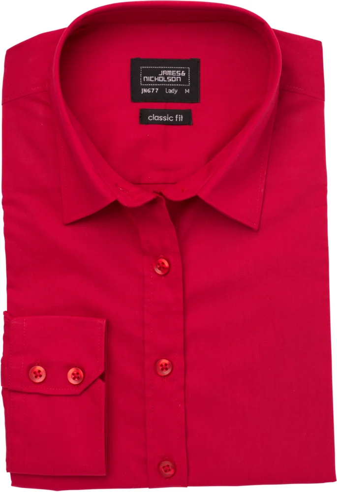 Popeline Bluse langarm