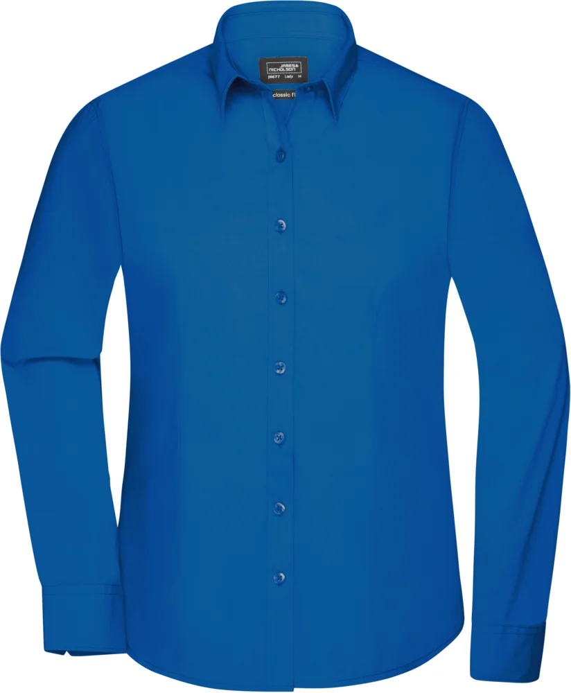 Popeline Bluse langarm