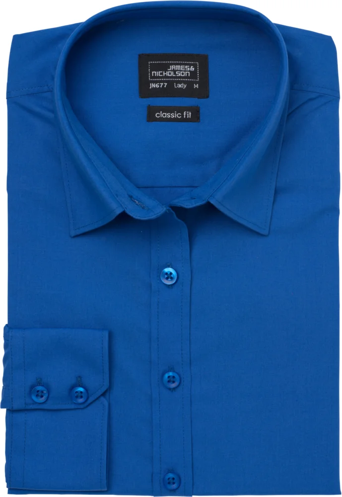 Popeline Bluse langarm