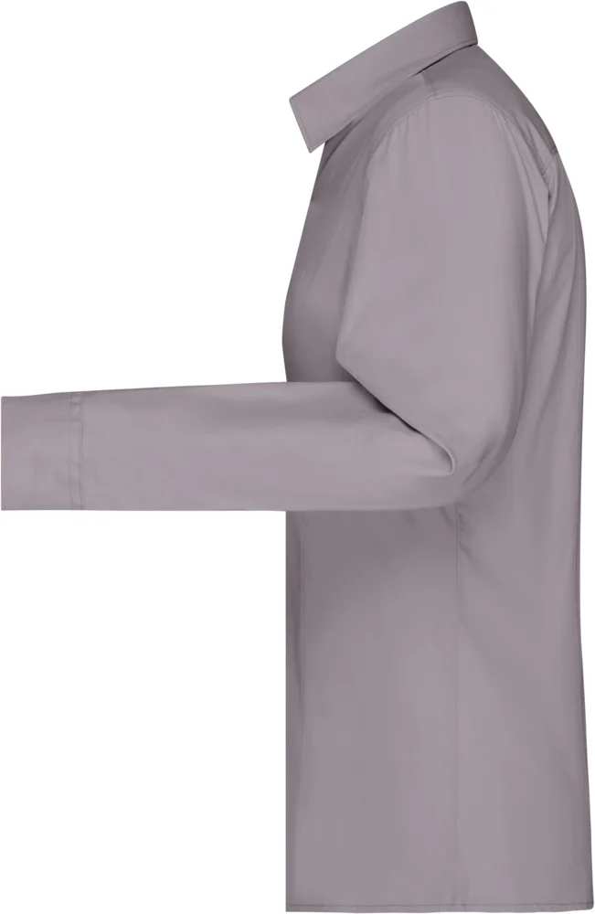 Popeline Bluse langarm
