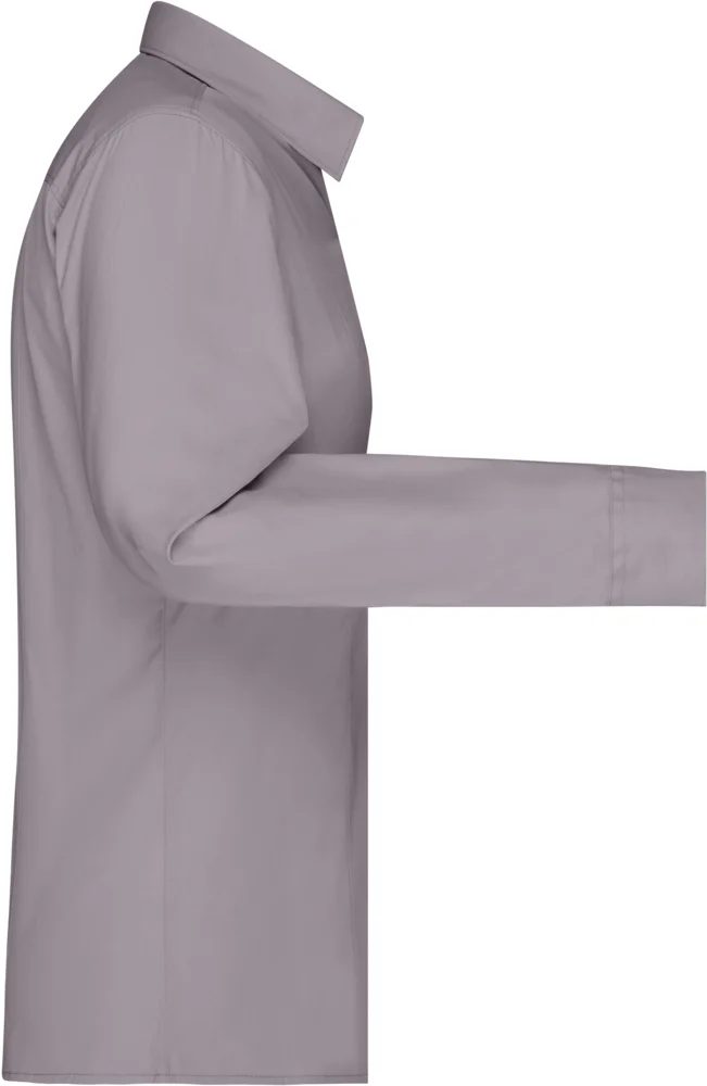 Popeline Bluse langarm