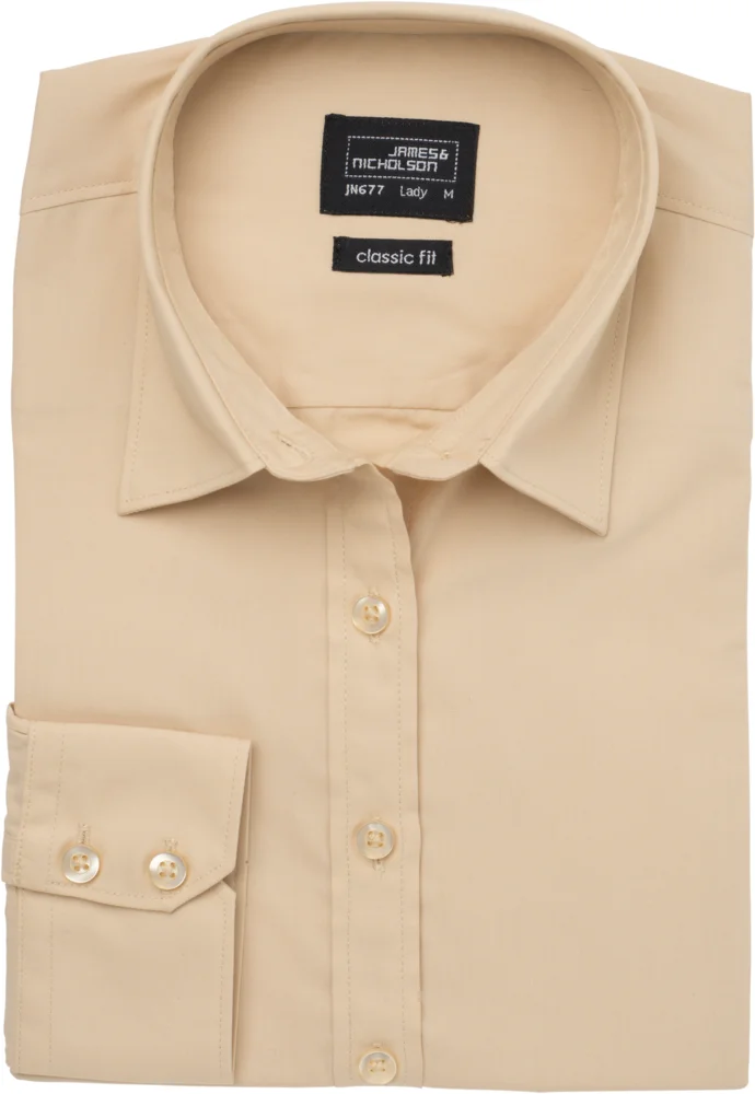 Popeline Bluse langarm