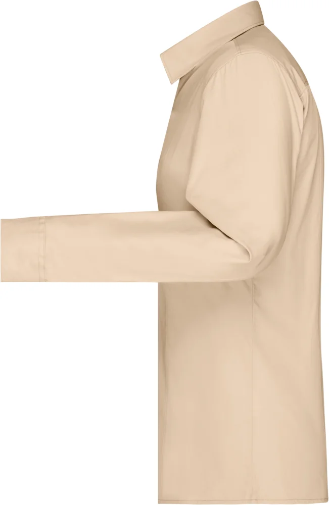 Popeline Bluse langarm