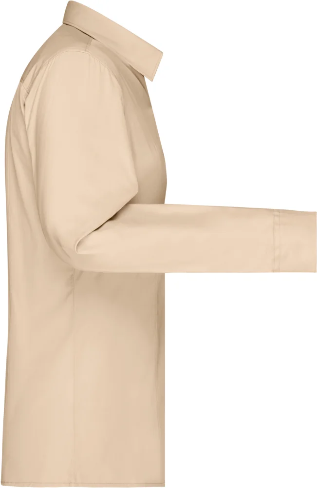 Popeline Bluse langarm